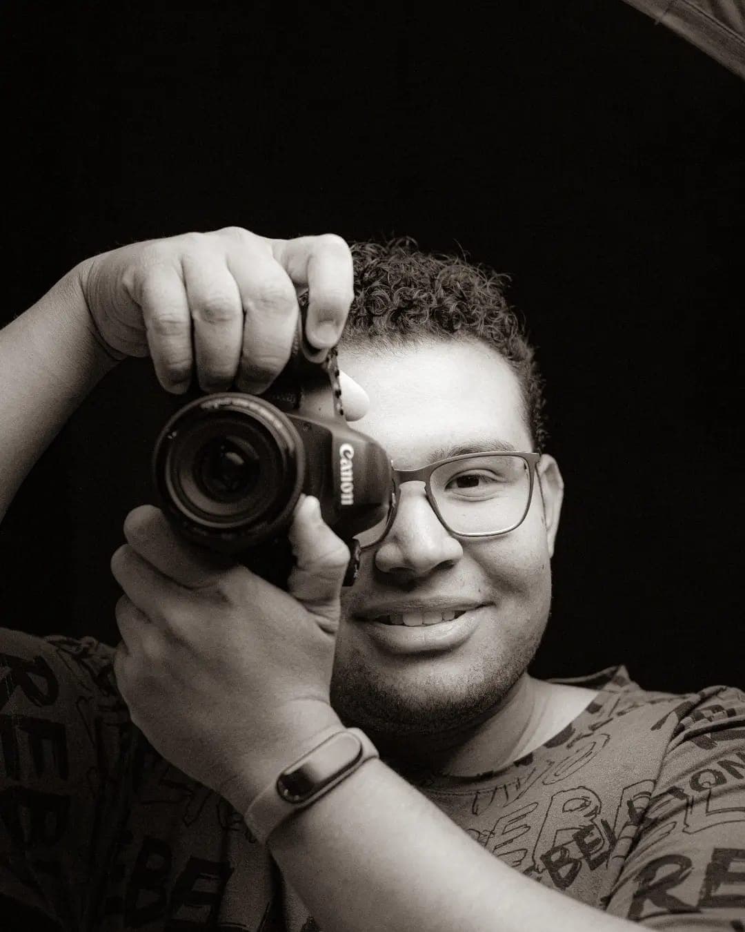 Samuel Rosa filmando